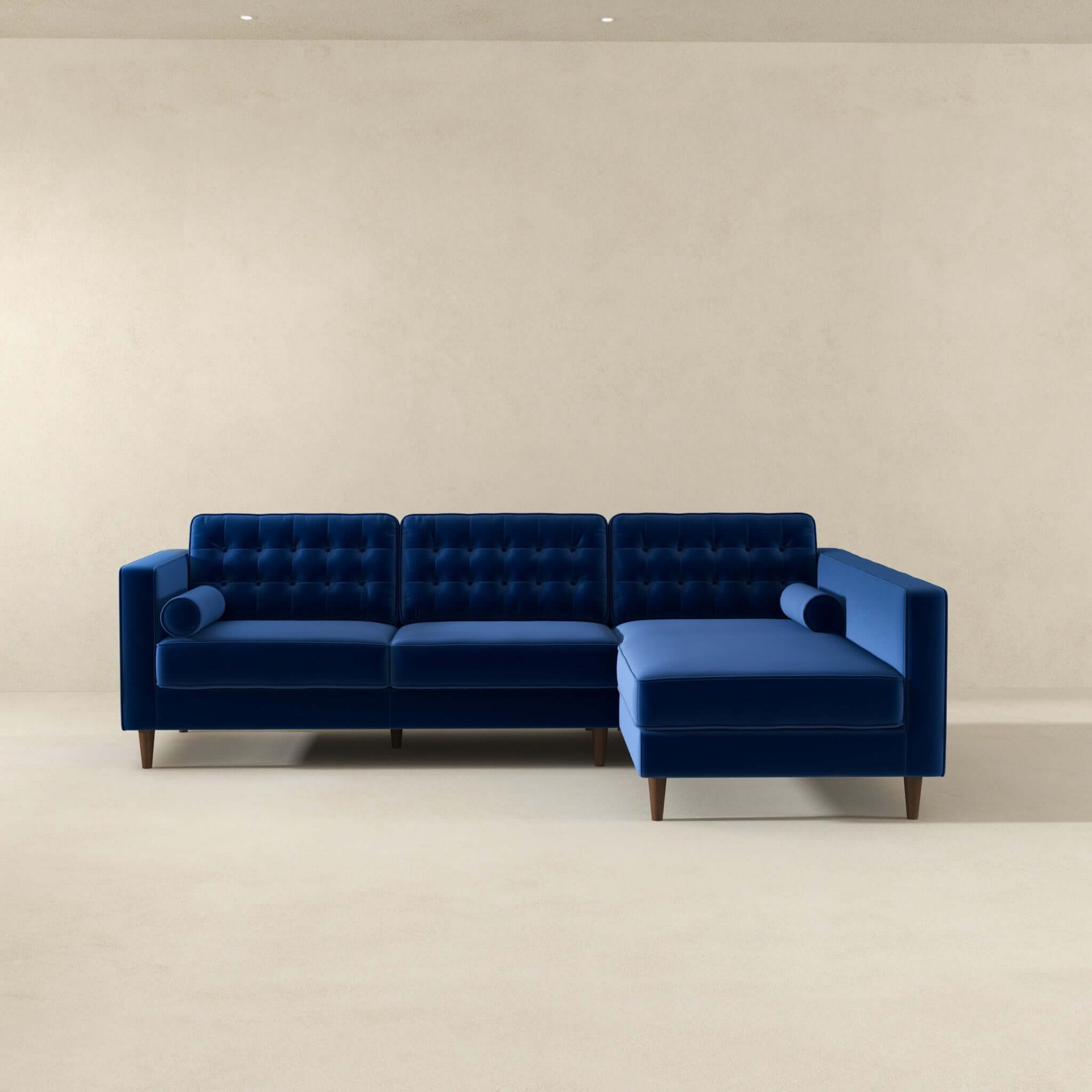Christian - Sectional Sofa Right Facing - Blue - Image 6