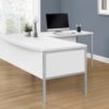 Computer Desk, Home Office, Commercial Grade, Contemporary & Modern - White - Image 3