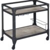 Jorgensen - Serving Cart - Rustic Oak / Charcoal - Image 8
