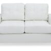 Charming Transitional Loveseat - White - Image 2