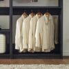 Monica - Wood Walk In Closet System With Spacious Storage In Wood And Metal Frame - Gray - Image 5