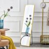 4th Generation Frame Wall Mounted Full Body Mirror For Bathroom And Bedroom - Transparent - Image 4