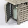 54" Propane Gas Fire Pit Table, 50000 Btu Rectangular Steel Fire Pit With Imitation Wood Grain For Outside Patio Deck Garden Courtyard - Light Beige - Image 6