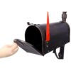 Stratford - Heavy Duty Cast Aluminum Mailbox With Post And Solar Light, Fluted Base, Decorative Modern Mailbox - Brown - Image 10