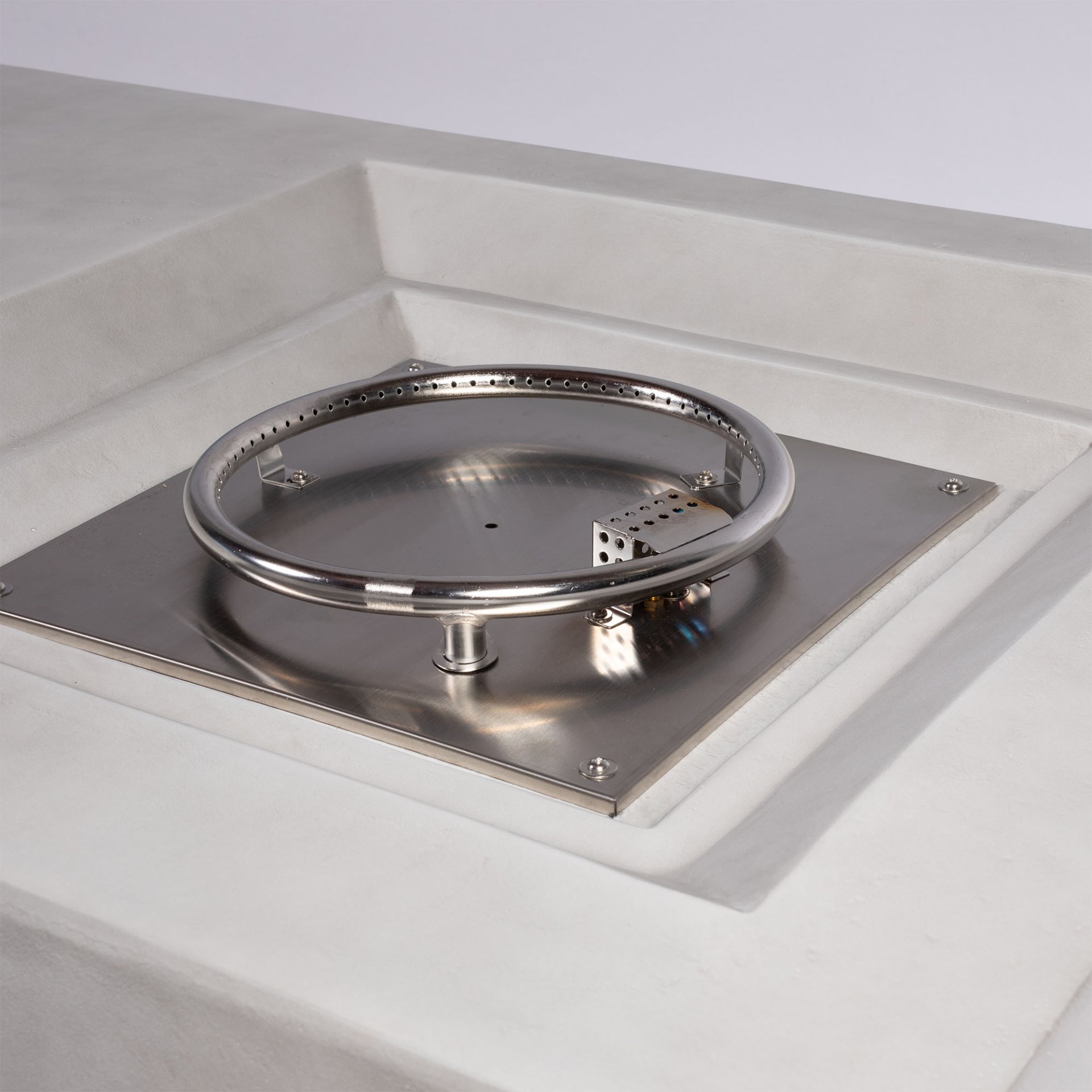 Propane Gas Fire Pit Table, 50000 Btu Rectangular Concrete Fire Pit For Outside Patio Deck Garden Backyard - Light Gray - Image 10