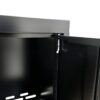 Steel Filing Cabinet With Compartments For Office Use, Storage, File Storage, Archives, And High And Low Cabinets - Black / Red - Image 20