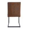 Ergonomic Technology Fabric Dining Chairs With Black Metal Legs, Comfortably Simple Design, (Set of 4) - Brown - Image 10