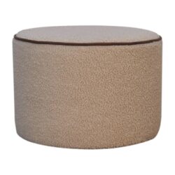 Serenity - Large Round Footstool - Chestnut