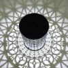 Modern Iron Solar Side Table With Built Light - Dark Blue - Image 9