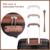 5 Piece Set (20"24"28 +A Travel Bag And A Toiletry Bag), Pp Hardshell Carry On Luggage Set With Tsa Lock Carry On Suitcase Luggage Durable Suitcase - Black - Image 12