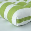 2 Piece High Back Chair Cushion Set, Tufted Patio Or Rocking Chair Cushions For Garden Or Porch - Kiwi / White - Image 10