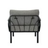 Rajni - Patio Set (1 Armed Chair, 1 Ottoman) - Gray - Image 4