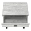 Accent Side Table, 1 Storage Drawer, Contemporary And Modern - Gray - Image 5
