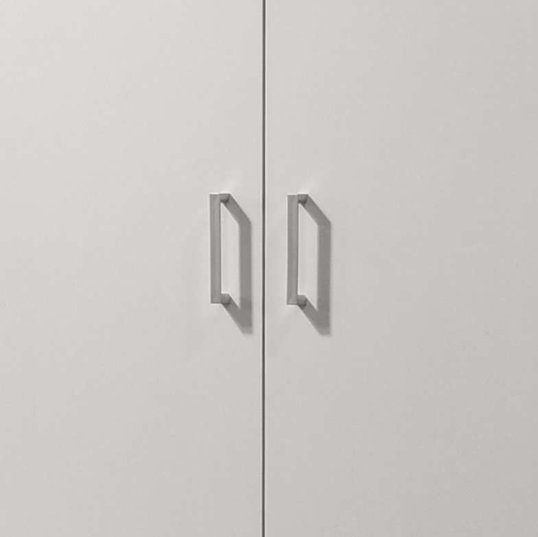 Alara - Height Simplistic Modern Double Door Storage Cabinet - White - Image 4