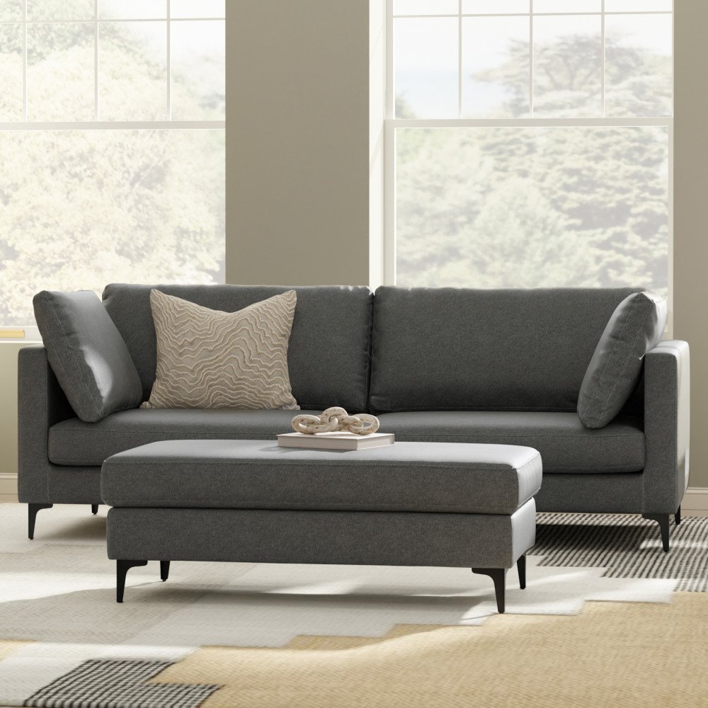 Ava - Mid Century Sofa - Gray - Image 10