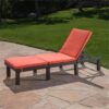 Waterproof Fabric Lounge Cushion With Rectangular Shape - Orange - Image 2