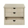 3 Drawer Cabinet, For Bedroom - Natural - Image 11