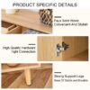 Multi Functional Modern Minimalist Shoe Cabinet Seamlessly Fits Into Nordic, Japanese, And Industrial Style Interiors - Natural Wood - Image 9