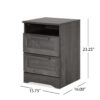 Broxon - 2 Drawer Nightstand - Gray - Image 3