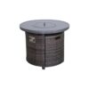 Outdoor Fire Pit Table With Lid - Espresso - Image 5