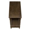 Accent End Table, 2 Tier, Storage Drawer, Traditional - Espresso - Image 5