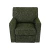 360° Swivel Chair Accent Barrel Armchair With Side Pockets, Chenille Upholstery, Compact Size - Green - Image 14