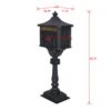Cast Aluminum Mail Box, Postal Box, Mailbox - Black - Image 11