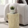 Gene - Fiber Concrete Accent Table - Brown - Image 4