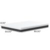 Pur Chill - 8" Queen Firm Mattress With Phase Change Cooling Fabric - White / Gray - Image 7