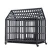 Heavy Duty Dog Cage Pet Crate With Roof & Window On Roof - Black - Image 20