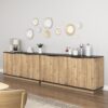 Multi Functional Sideboard, An Ideal Choice For TV And Tableware Storage In Modern Homes - Black - Image 15