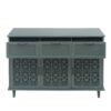 3 Door 3 Drawer Cabinet, American Furniture, Suitable For Bedroom, Living Room, Study - Dark Green - Image 13