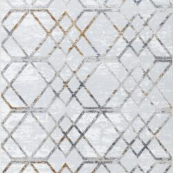 Nova - 2'7" X 7' Polypropylene Area Rug - Multi / White