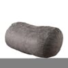 Flora - Traditional 6.5 Foot Suede Bean Bag - Charcoal - Image 6