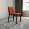 Laura - Mid-Century Modern Solid Wood Dining Chair (Set of 2) - Orange - Image 12