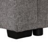 U-Shaped Sectional Sofa Pull Out Sofa Bed With Two USB Ports, Two Power Sockets, Three Back Pillows And A Storage Chaise For Living Room - Light Gray - Image 23