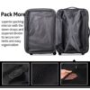 3 Piece Luggage Sets Hardside Spinner Suitcase With Tsa Lock - Blue - Image 4