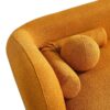 Donna - Japandi Style Boucle Sofa - Dark Yellow / Rustic - Image 2