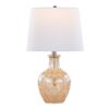 Gloria - Round Contemporary Lamp (Set of 2) - Clear Champagne Lustre / Chrome / White - Image 3