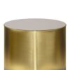Curtis - Metal Cylinder Accent Table - Ombre Black / Gold - Image 2