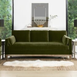 Knox - Modern Farmhouse Sofa - Olive Green