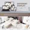 Modern Oversized Modular Sectional Sofa, Sparkling Fabric Soft Cushion Sofa With 6 Pillows, 6 Pieces Diy Combination Tufted Sofa, No Assembly Required - Beige - Image 14
