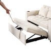 Multi Functional Sofa Bed With Cup Holder And USB Port For Living Room Or Apartments - Milk White - Image 21