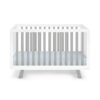 Livia - 3 In 1 Convertible Island Crib - White / Gray - Image 5