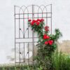 4 Pack Metal Garden Trellis Rustproof Trellis For Climbing Plants Outdoor Flower Support - Brown - Image 12