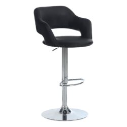 Swivel Bar Stool Adjustable Bar Height - Black