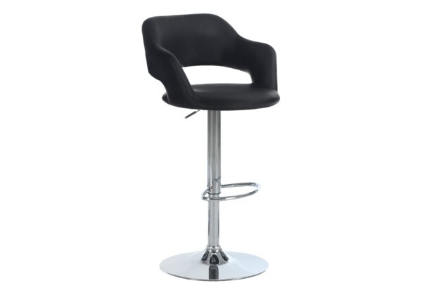 Swivel Bar Stool Adjustable Bar Height - Black