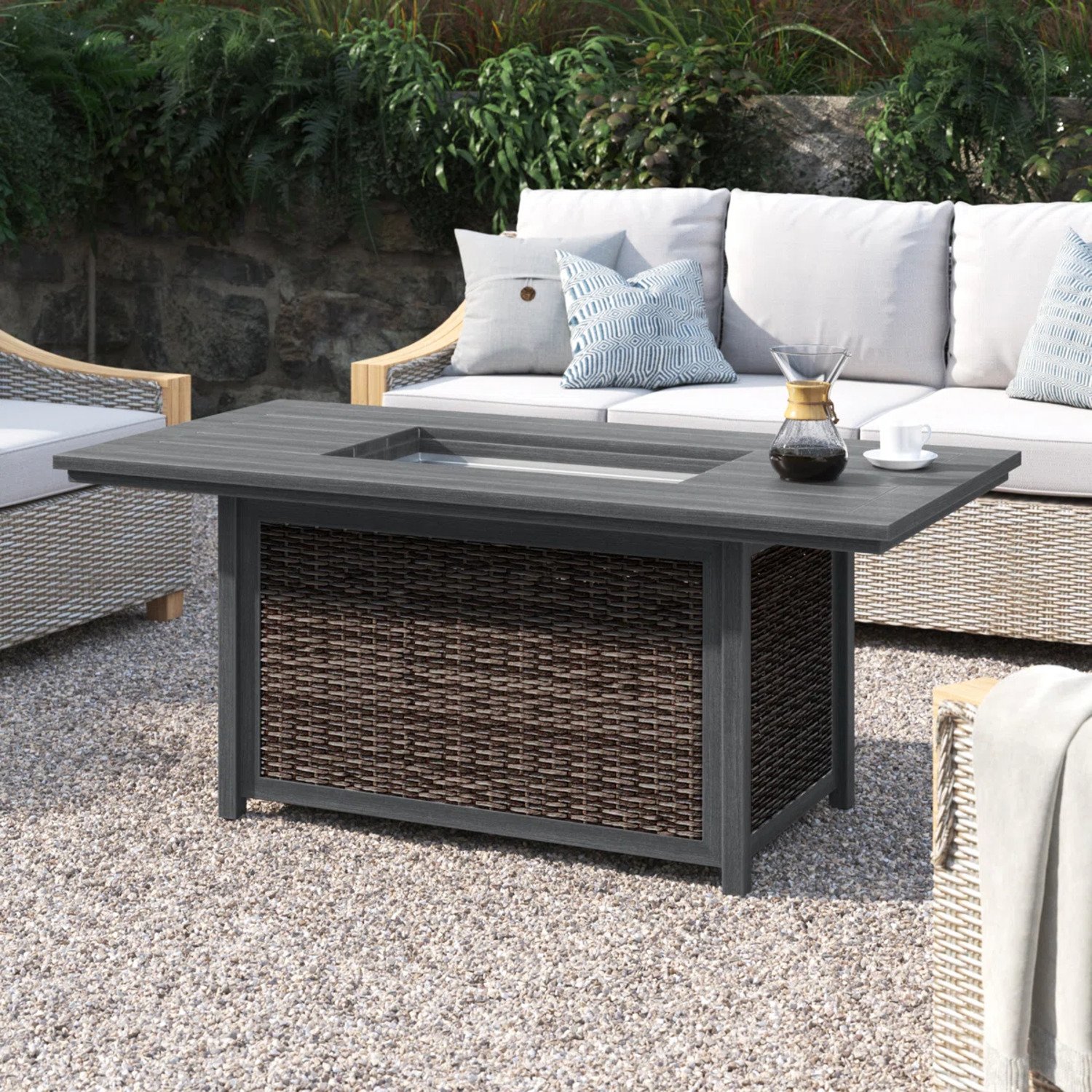 Propane Fire Pit Table - Espresso - Image 2