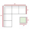 4 Person Seating Set With Cushions - Brown / Gray - Image 3