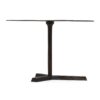 Industrial Style Elliptical Side Table With Aluminum Frame - Bronze - Image 9